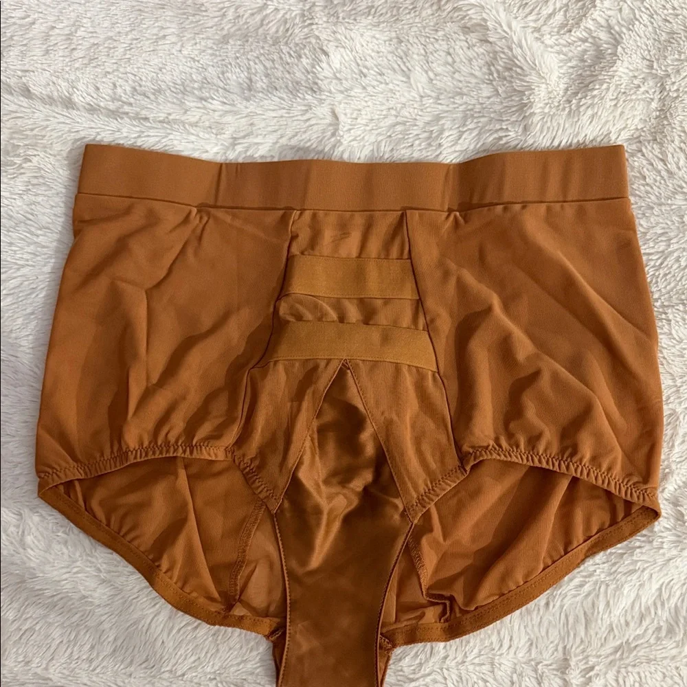 HAH x free people brown sugar hi waisted panty NWT - Picture 2 of 3